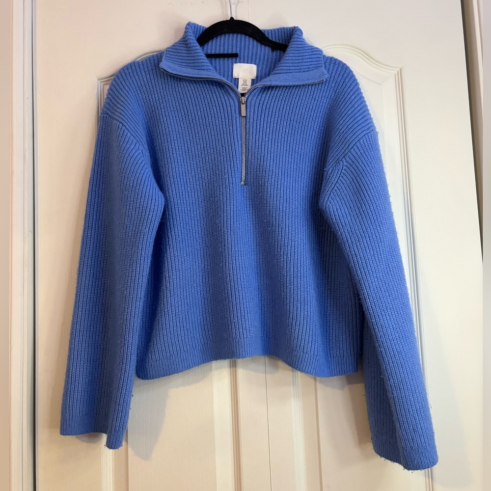 H&M Cozy Blue Sweater